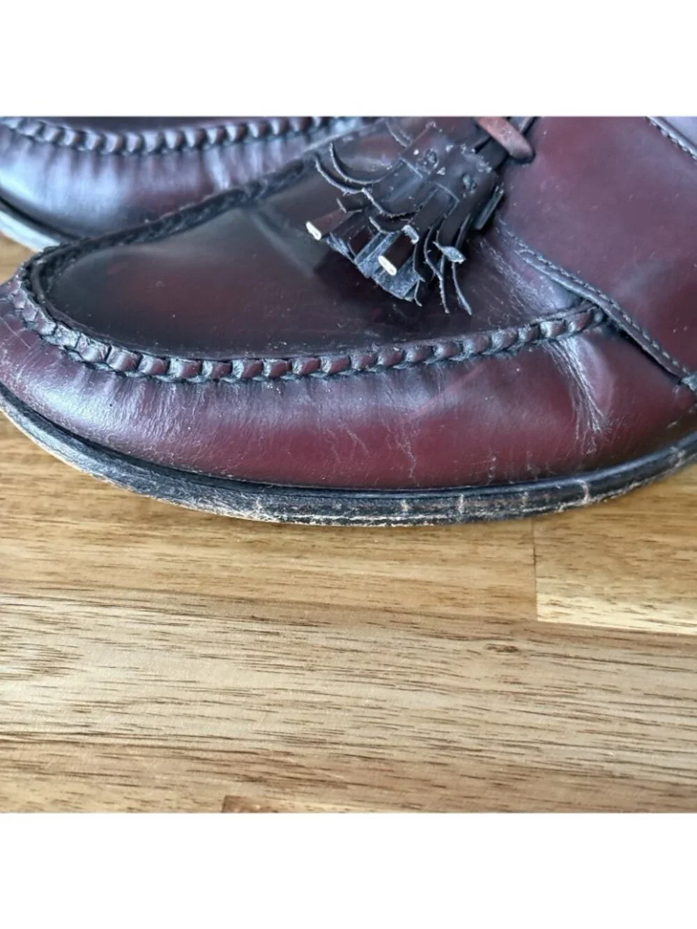Allen Edmonds Stowe Tassel Loafer Size 10.5 D Brown Genuine Leather Made In‎ USA